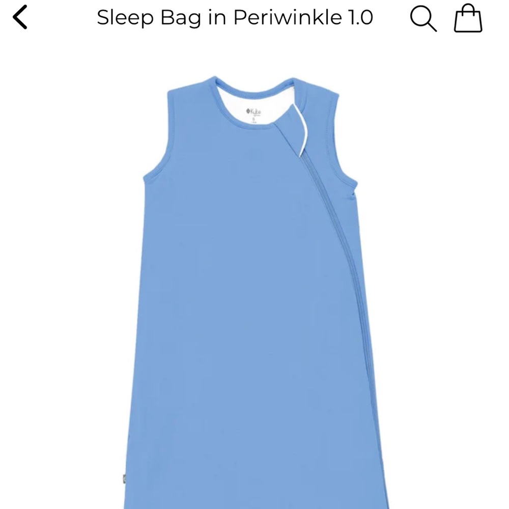 Kyte Baby Periwinkle 1.0 TOG Medium Sleepsack NWT